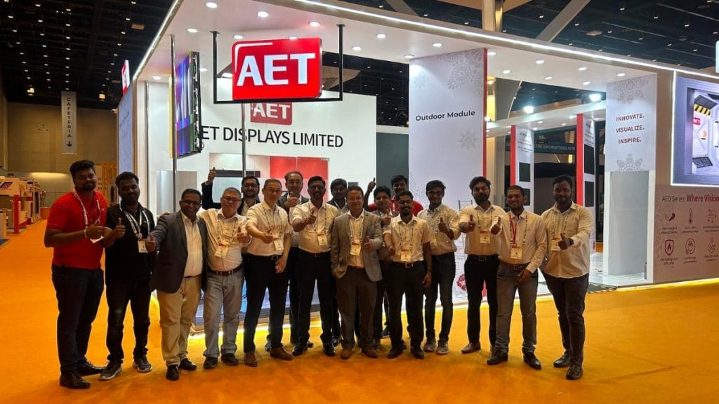 AET launches AT55” video wall series at InfoComm India 2023