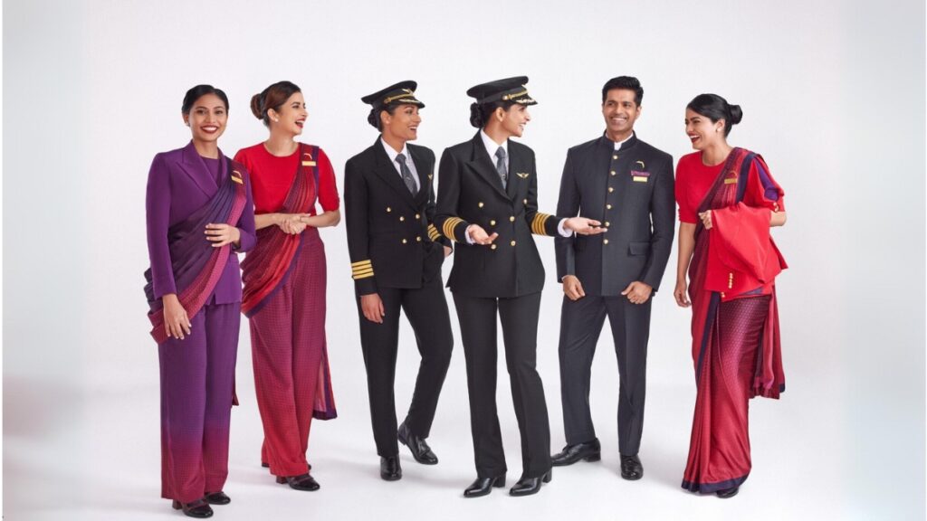 Air India unveils new uniform for cabin crew and pilots