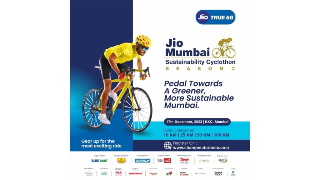 Jio Mumbai sustainability Cyclothon Season 2 has achieved a significant milestone, surpassing 5000 registrations
