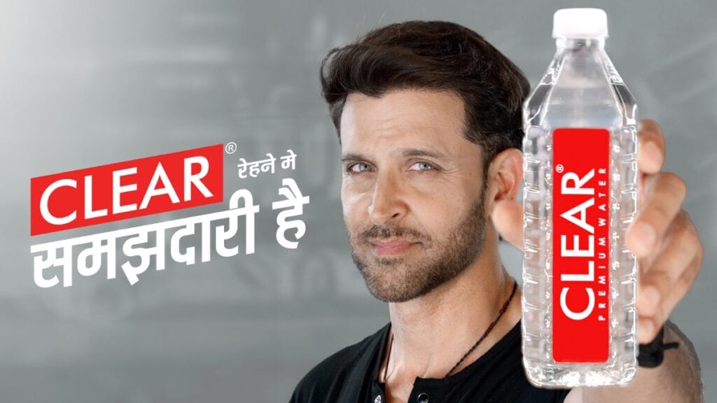 CLEAR Premium Water is Hrithik Roshan’s clear choice