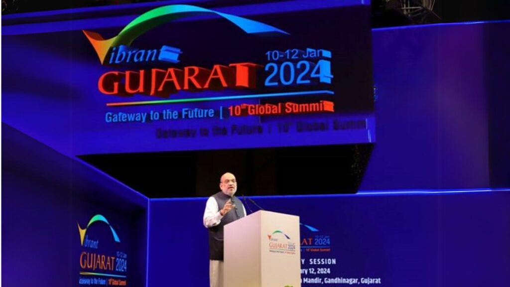 Amit Shah addresses the closing ceremony of the Vibrant Gujarat Global Summit