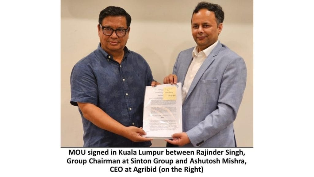 Sinton & Agribid announces strategic partnership to raise upto USD 50 Million in Equity & Debt