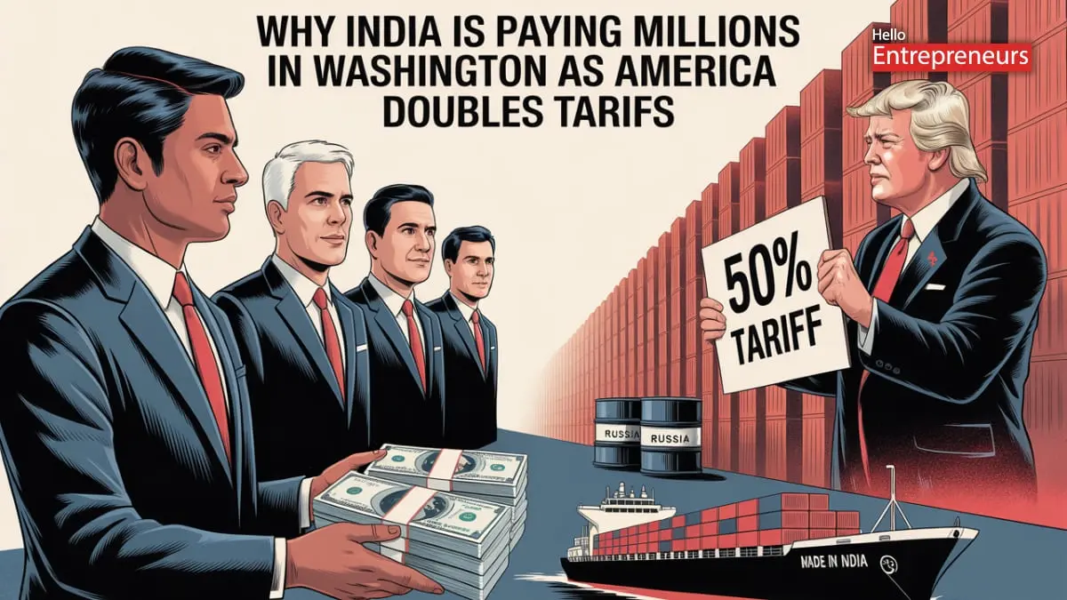 Why India is Paying Millions in Washington as America Doubles Tariffs?