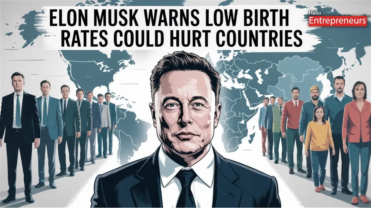 Elon Musk warns low birth rates could hurt countries
