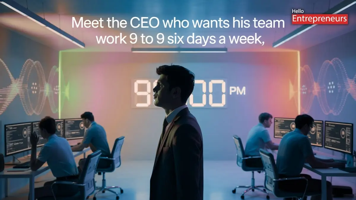 Meet the CEO who wants his team to work 9 to 9 six days a week