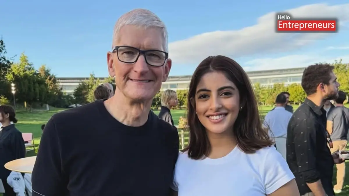 Navya Naveli Nanda meets Tim Cook before iPhone 17 launch, Indian creators shine at Apple Park