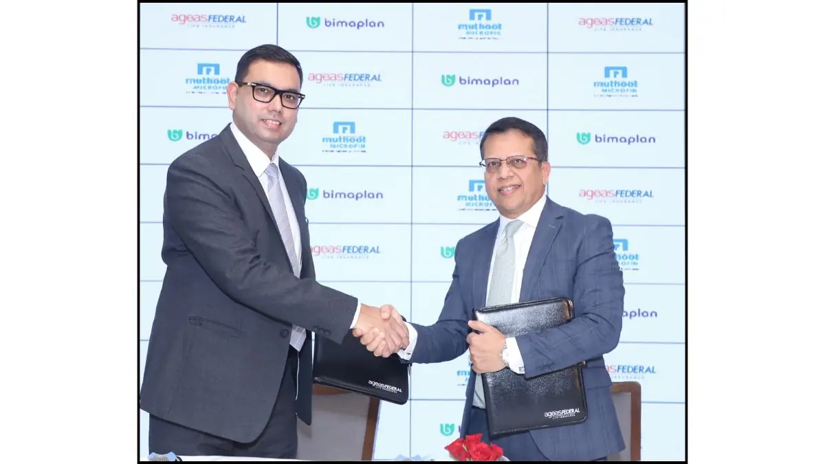 Ageas Federal Life Insurance partners with Muthoot Microfin