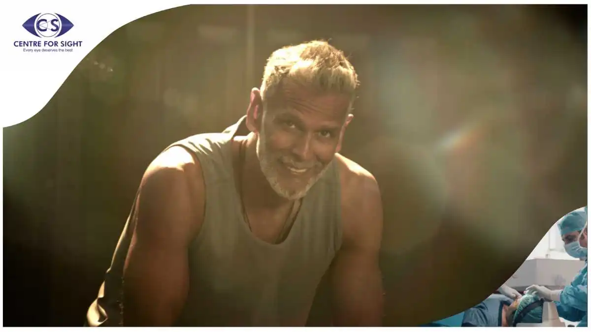 Milind Soman promotes early cataract detection for senior eye health-he