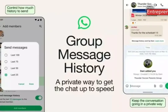 WhatsApp simplifies group chats with history sharing feature