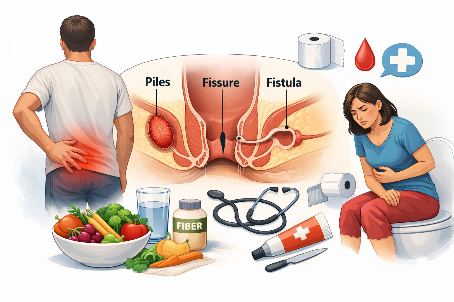 Piles, Fissure and Fistula: Common Problems Many People Ignore Until It Gets Serious