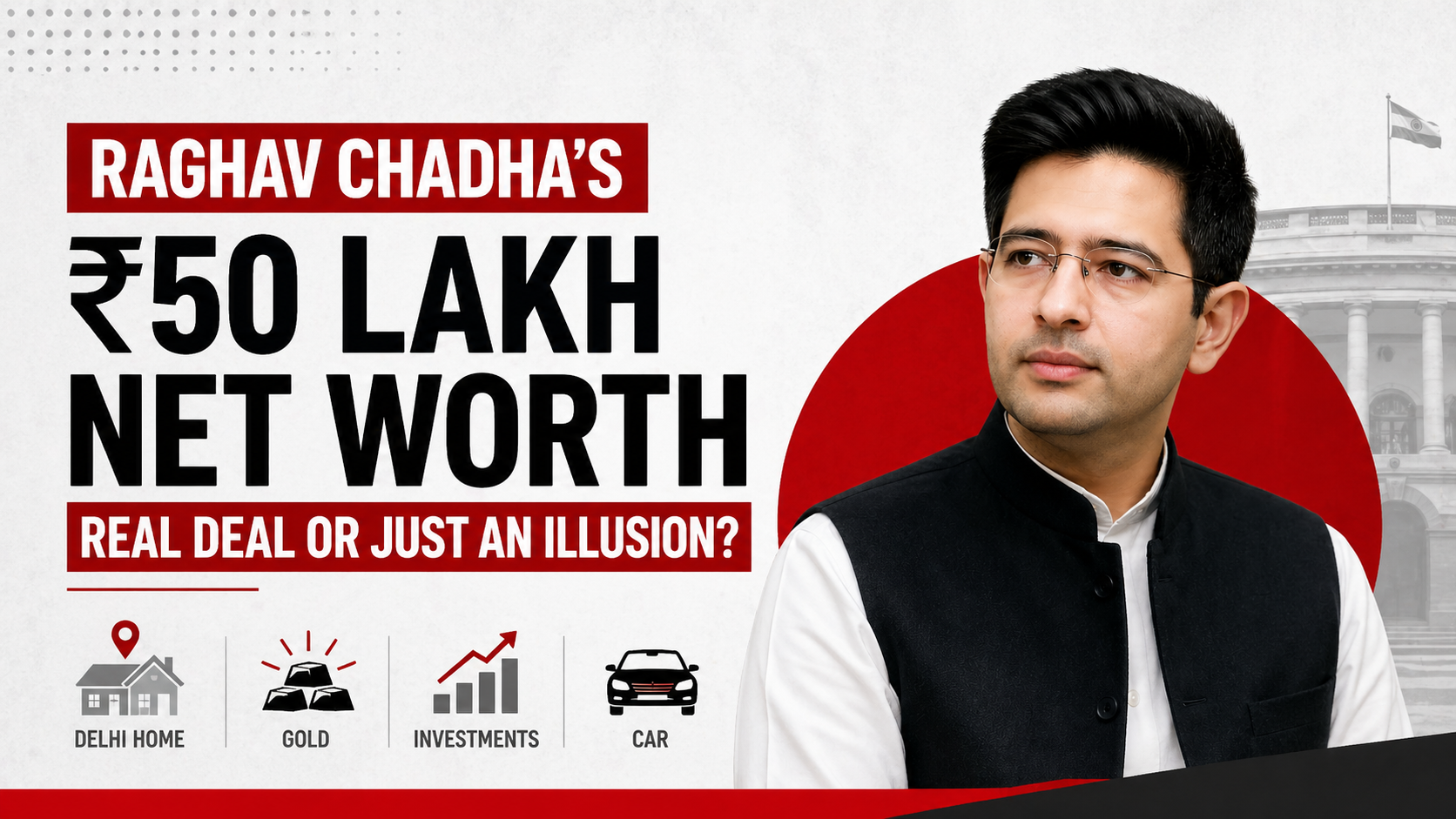 Explained: Is Raghav Chadha’s ₹50 Lakh Net Worth a Real Deal or Just an Illusion?