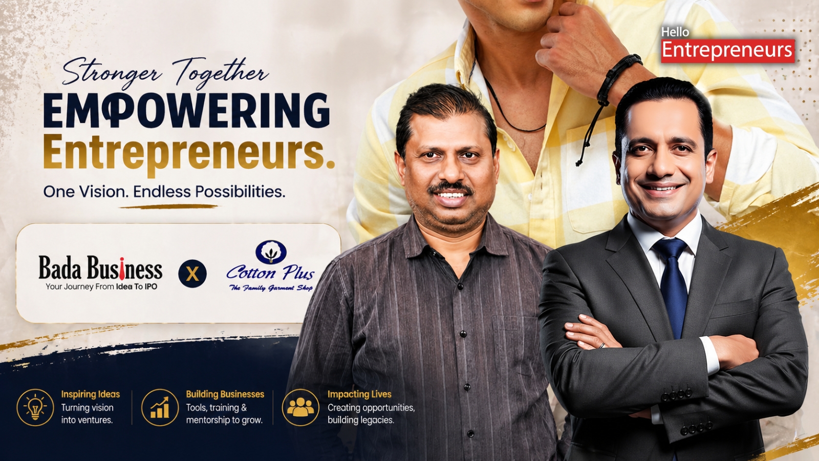 Cotton Plus Strengthens Retail Performance Through Collaboration with Dr. Vivek Bindra and Bada Business Private Limited