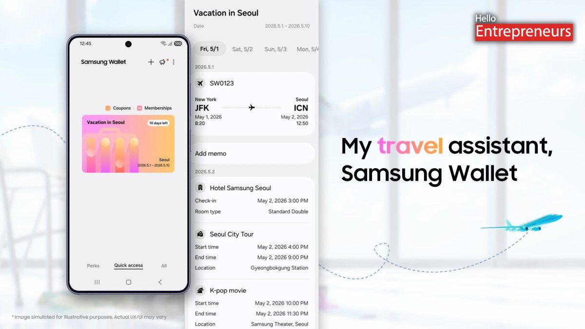 Samsung Wallet adds smart travel tracking with Trips feature