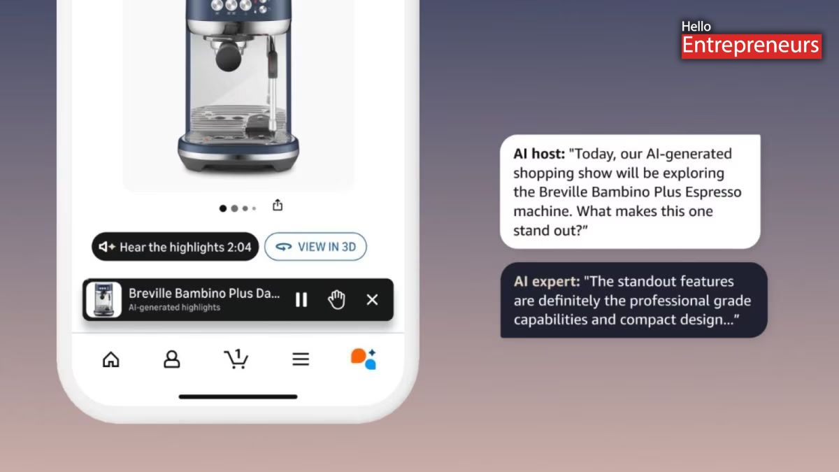 Amazon turns shopping interactive with AI-powered voice chat
