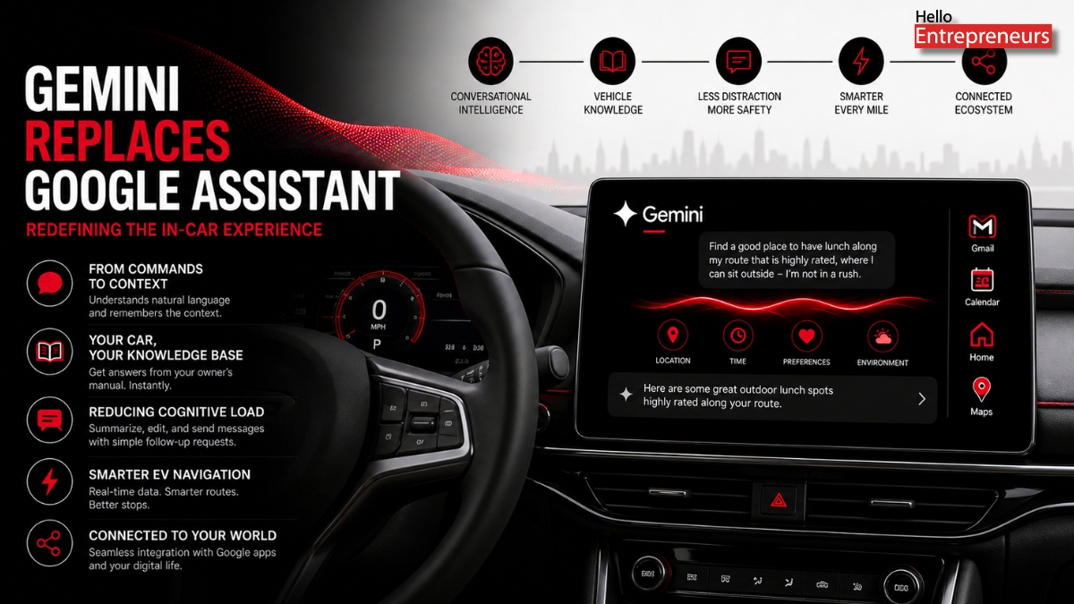 Gemini Replaces Google Assistant in Cars, Transforming In-Car AI Experience