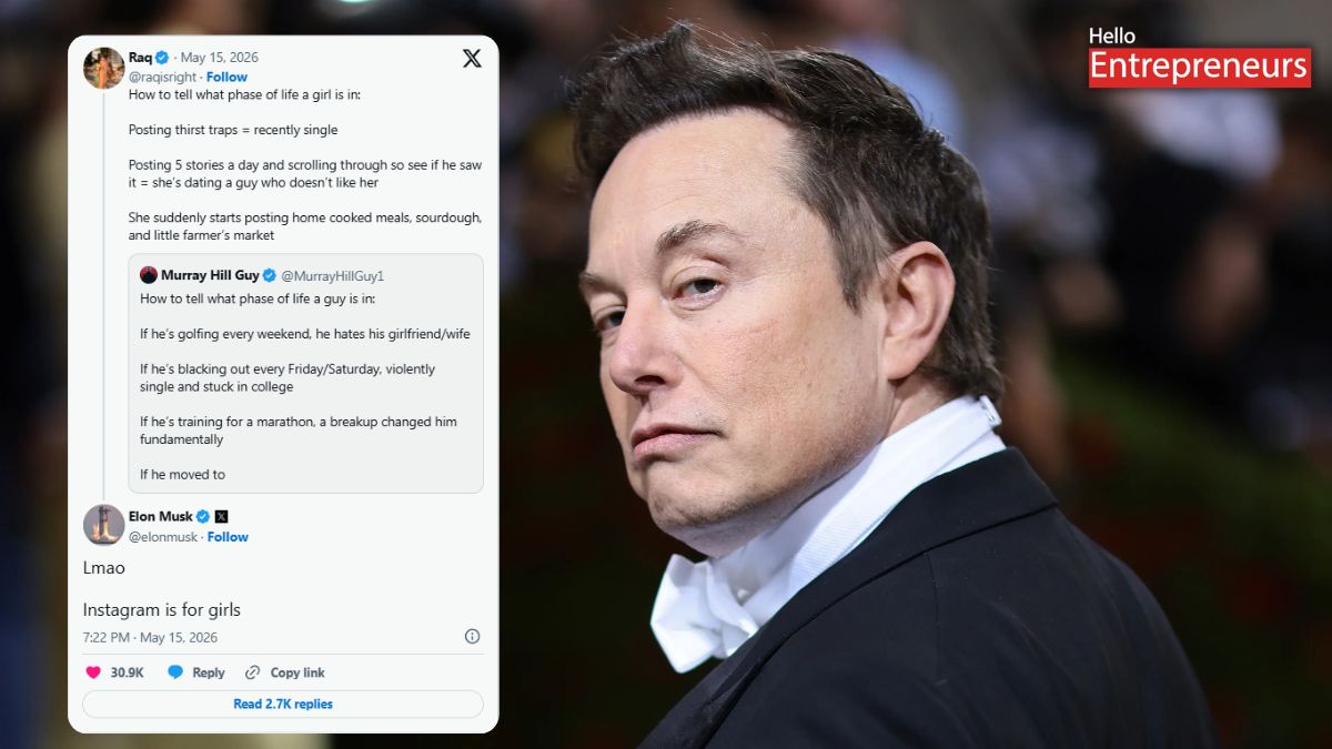 Did Elon Musk just call Instagram a platform “For Girls”? Social media reacts