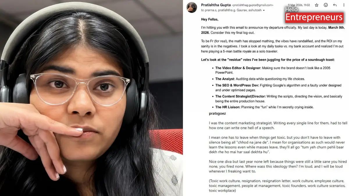 “The Math isn’t Mathing”: Gen Z employee resignation email sparks online buzz