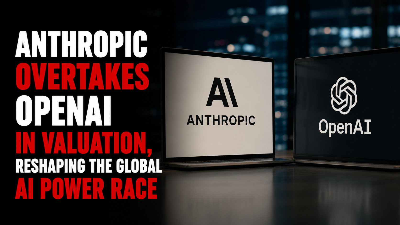Anthropic Overtakes OpenAI in Valuation, Reshaping the Global AI Power Race