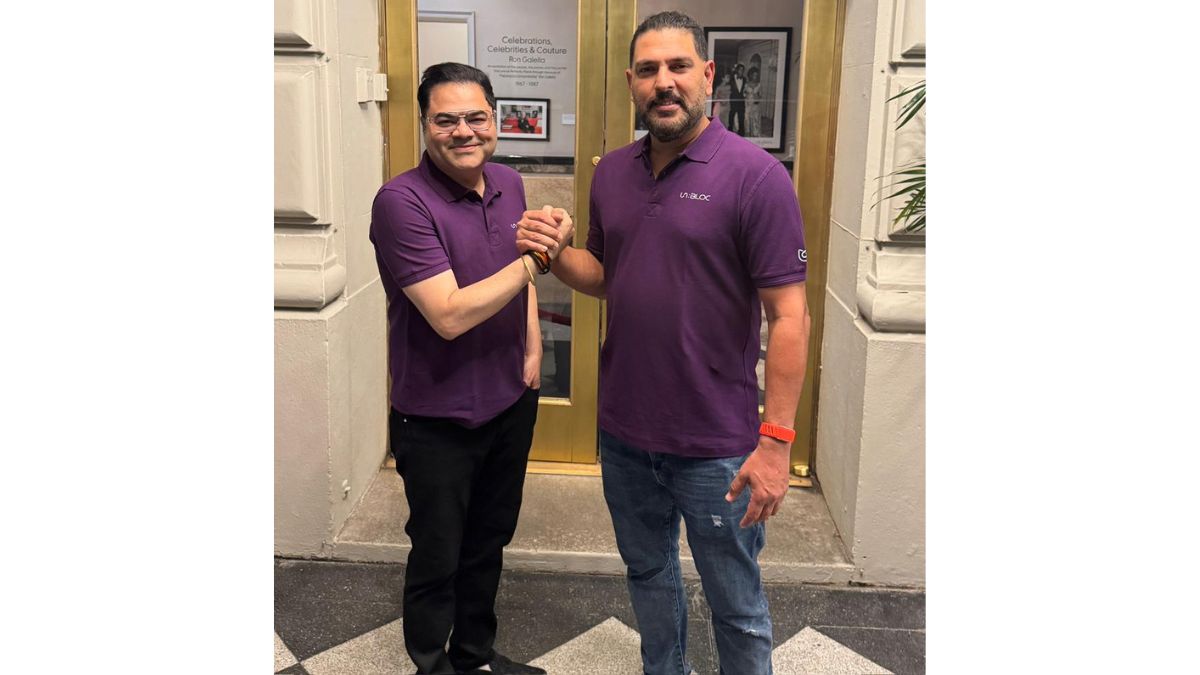 Yuvraj Singh with Deepak Sahni