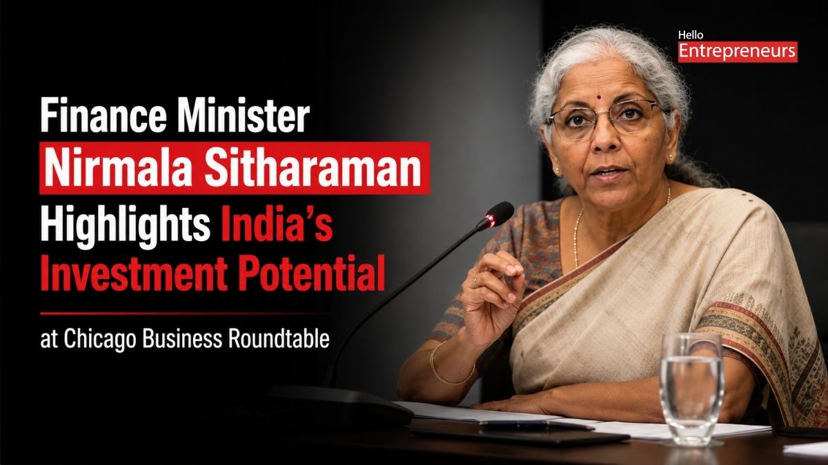 Finance Minister Nirmala Sitharaman highlights India’s investment potential at chicago business roundtable