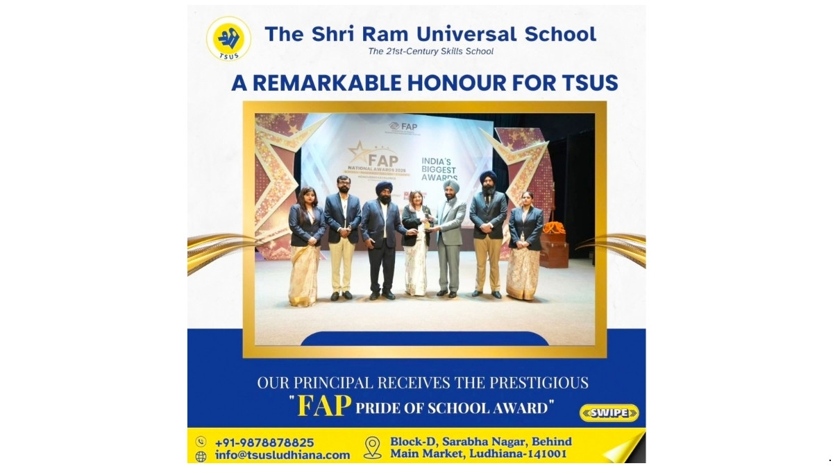 Sarabha Nagar campus also named among the Top 25 Emerging Schools nationally, capping a milestone year for the CBSE-affiliated institution