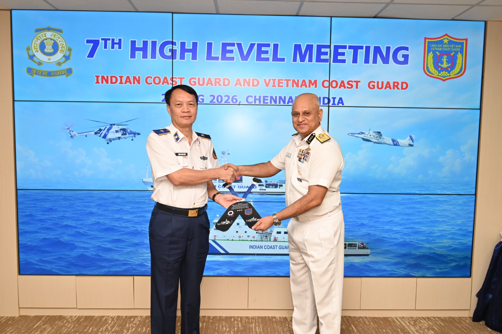 Indian Coast Guard and Vietnam Coast Guard Convene 7th High-Level Meeting in Chennai