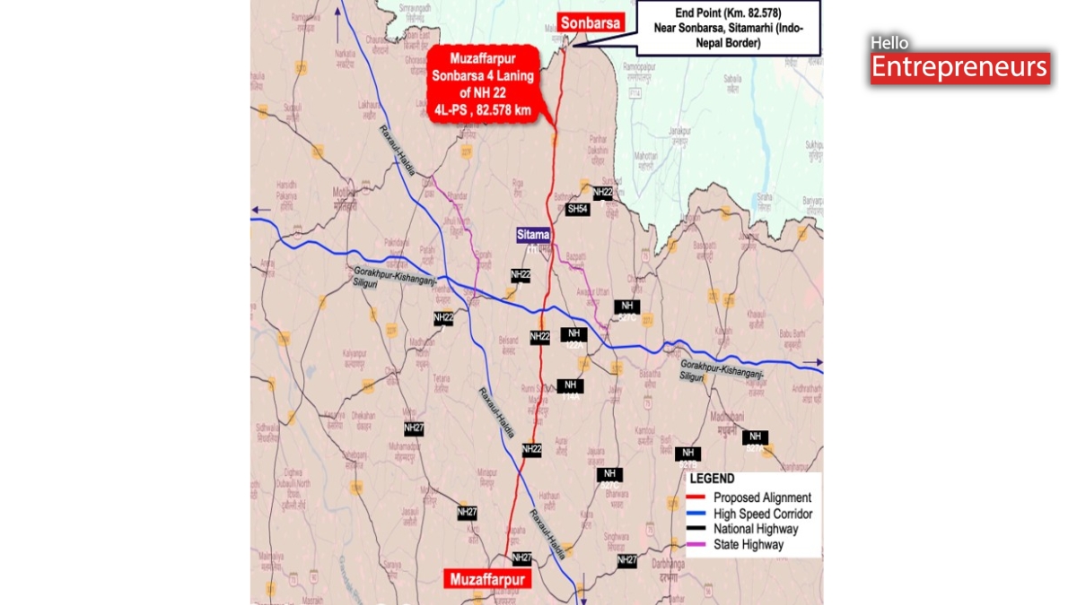 Cabinet Approves Upgradation of Muzaffarpur-Sitamarhi-Sonbarsa Section of NH-22 to 4-Lane Standard in Bihar