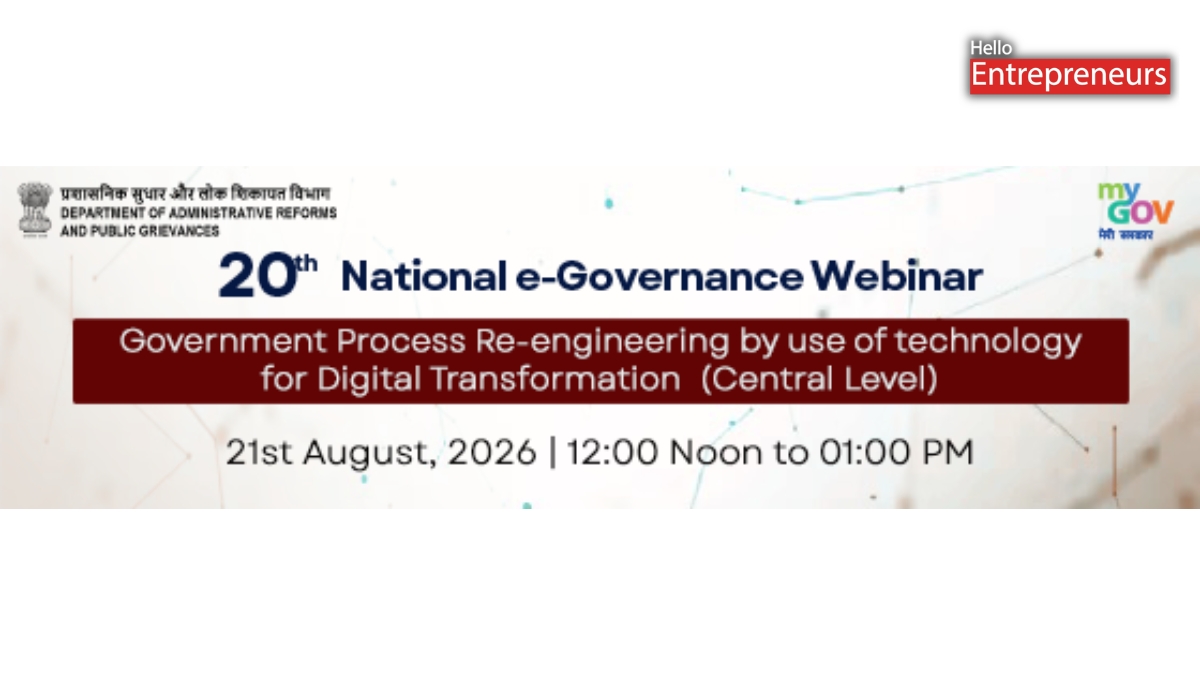 DARPG Hosts 20th National e-Governance Webinar to Advance Digital Transformation in Governance