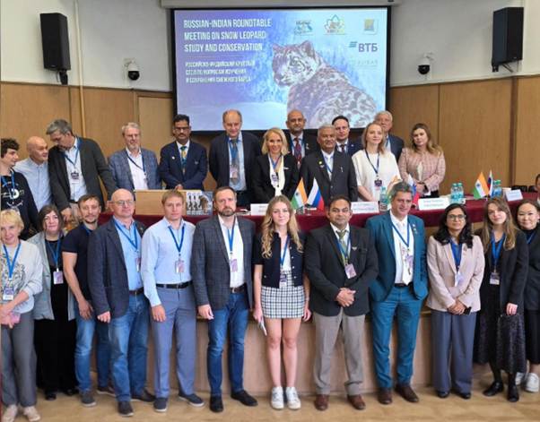 India Showcases Science-Based Snow Leopard Conservation Efforts at Moscow Roundtable
