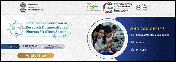 Government Announces Second Call for Applications Under ₹5,000 Crore PRIP Scheme to Boost Pharma & MedTech Innovation