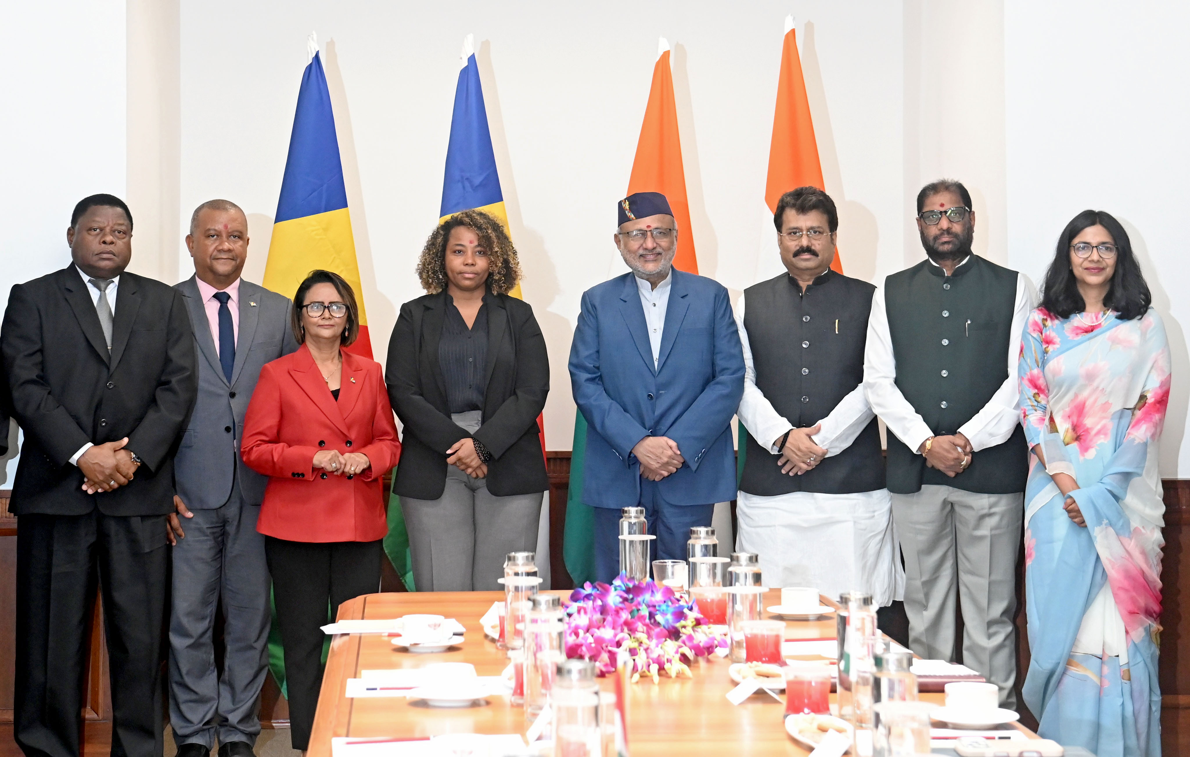 Vice-President of India Meets Seychelles Parliamentary Delegation Led by Speaker of National Assembly