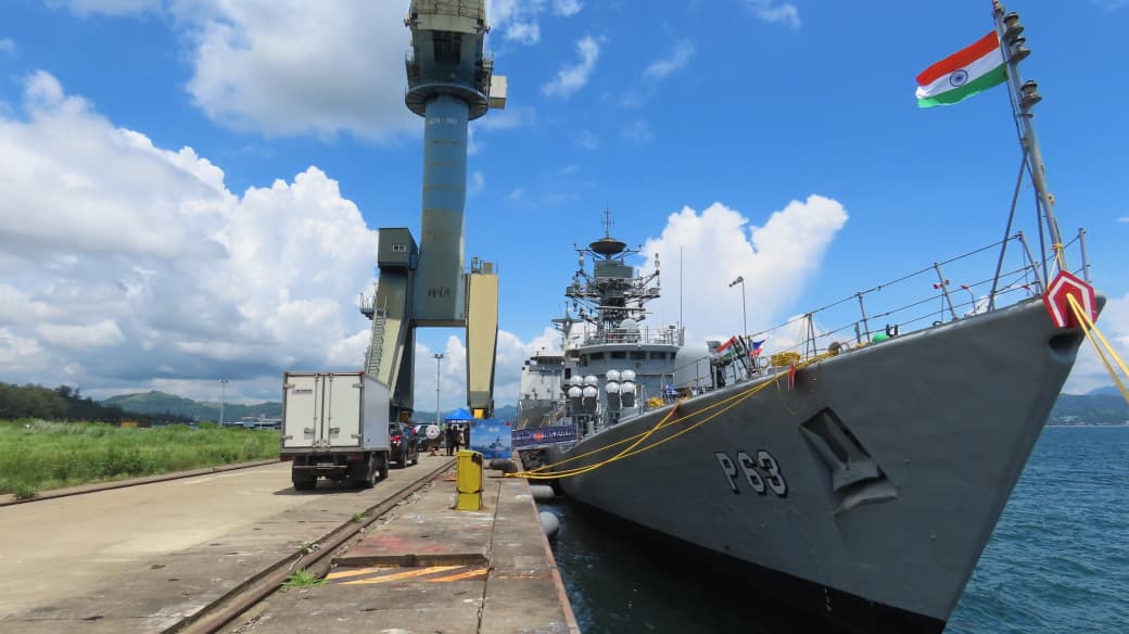 Indian Naval Ships Sahyadri, Kulish Arrive in Philippines for ADMM-Plus JCA