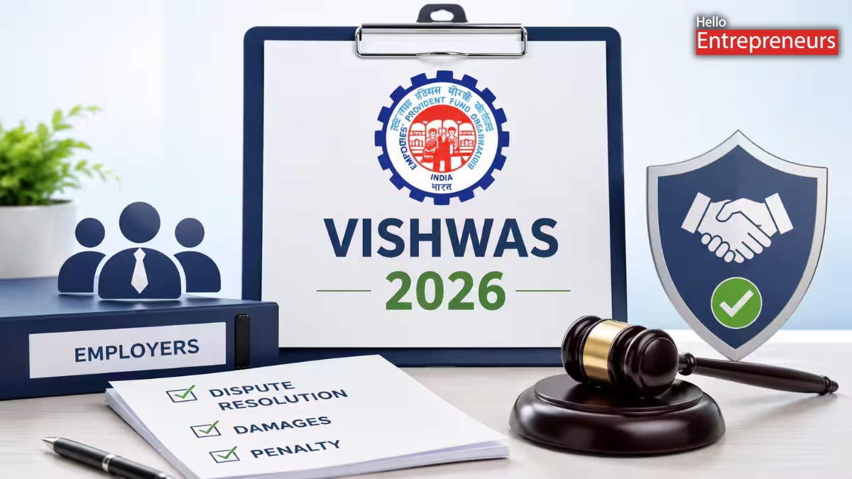 EPFO Calls on Eligible Establishments to Settle Pending EPF Damages Disputes Under VISHWAS, 2026 at Reduced Rates