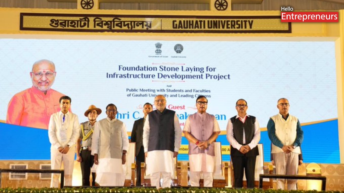 Vice-President Lays Foundation for ₹110 Crore Development Projects at Gauhati University