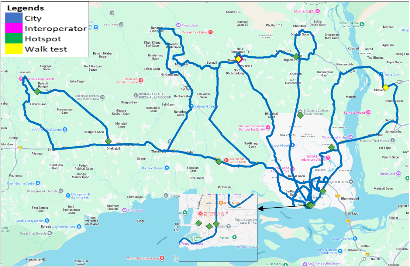 TRAI CONDUCTS MOBILE NETWORK QUALITY ASSESSMENT ACROSS SONITPUR DISTRICT