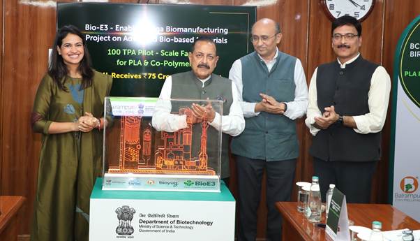 Dr. Jitendra Singh Formalises Commercial Launch of Bio-Based Biodegradable Plastic under BioE3