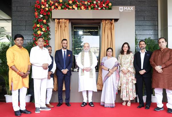 Union Home Minister Amit Shah Inaugurates New Building of Max Smart Super Speciality Hospital in Delhi