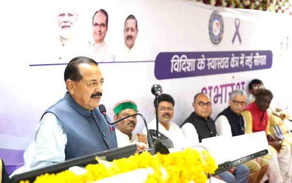 Union Minister Dr Jitendra Singh Inaugurates Day-Care Cancer Facility at Vidisha Medical College to Strengthen Cancer Care Access