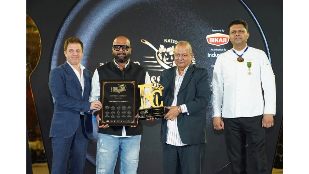 Gaurav Mangla’s Black Mango India Designs Wins ‘Best F&B Space Developer’ at Food Connoisseurs India Awards 2026 Gaurav Mangla’s Black Mango India Designs Wins ‘Best F&B Space Developer’ at Food Connoisseurs India Awards 2026