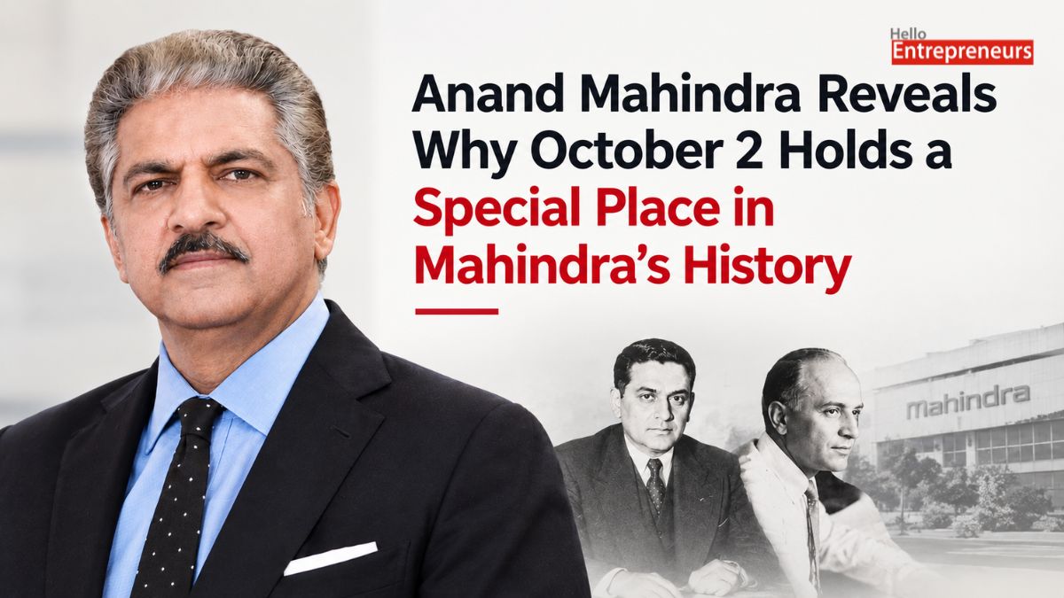 Anand Mahindra Reveals Why October 2 Holds a Special Place in Mahindra’s History