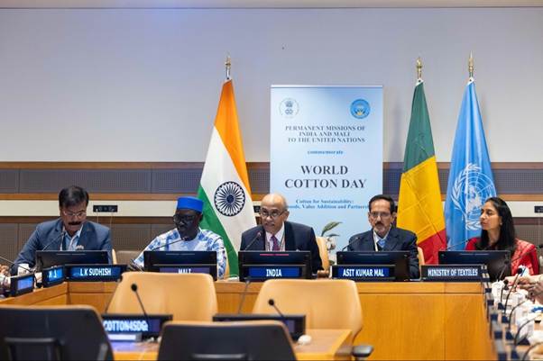 India, Mali Join Hands to Mark World Cotton Day at UN Headquarters in New York India, Mali Join Hands to Mark World Cotton Day at UN Headquarters in New York