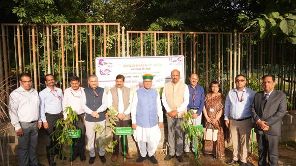 Union Minister Arjun Ram Meghwal Leads Green Initiative with Tree Plantation Drive at IIAC